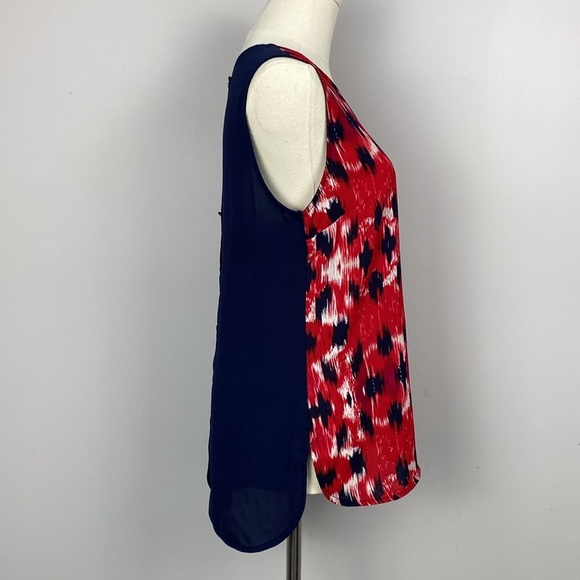 🌸 Willi Smith Crew Neck Sleeveless Blouse - Picture 4 of 10